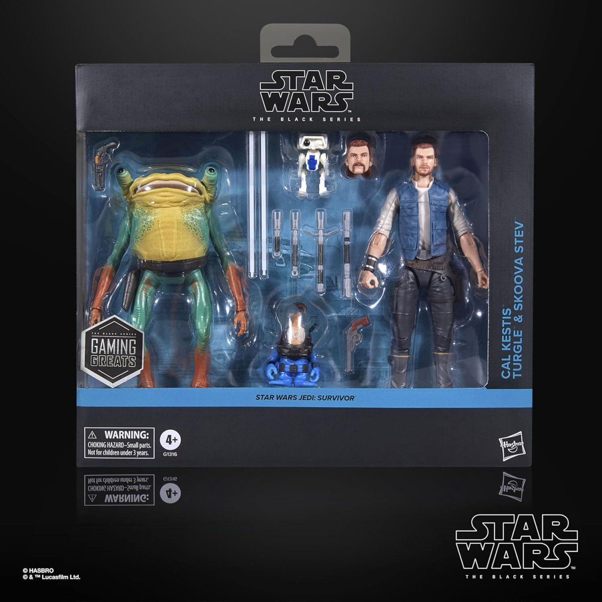 Star Wars Black Series - Confezione Jedi Survivor - Cal Kestis, BD-1, Turgle e Skoova Stev