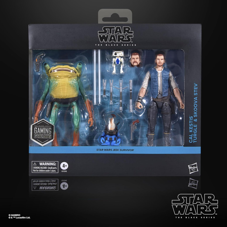 Star Wars Black Series - Confezione Jedi Survivor - Cal Kestis, BD-1, Turgle e Skoova Stev
