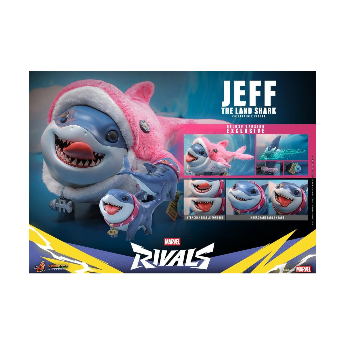 Hot Toys Marvel - Jeff lo squalo di terra (versione Deluxe) - Serie Masterpiece di Marvel Rivals Videogame