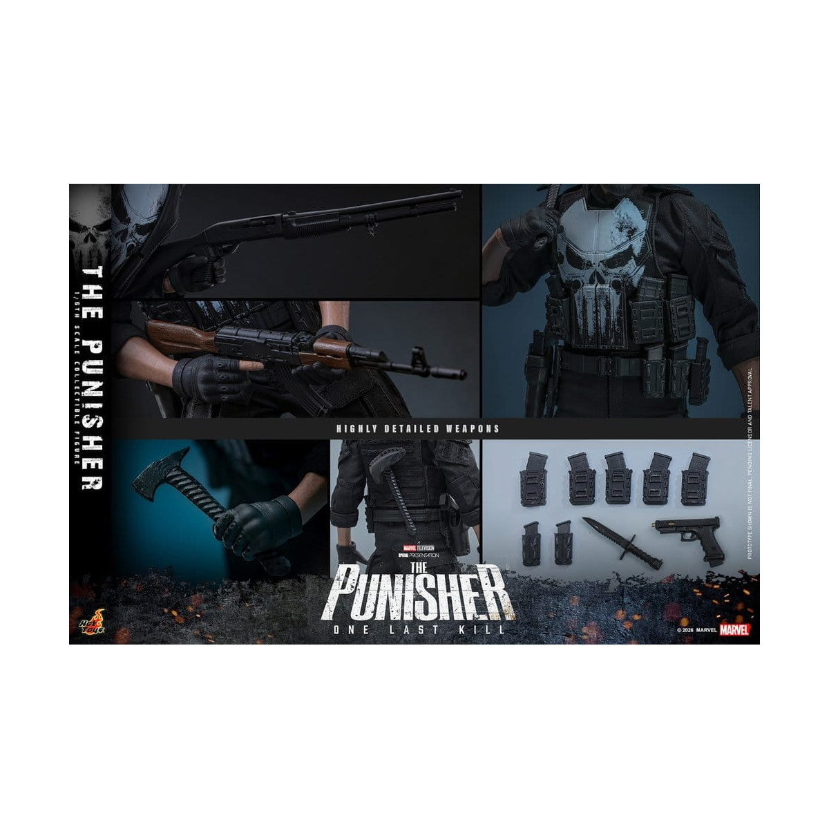 Hot Toys Marvel The The Punisher: One last Kill - THE The Punisher MMS 1/6