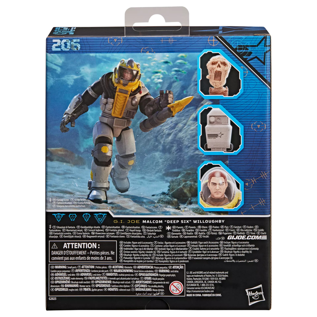 Hasbro G.I.JOE Serie Classificata - Malcolm "Deep Six" Willoughby