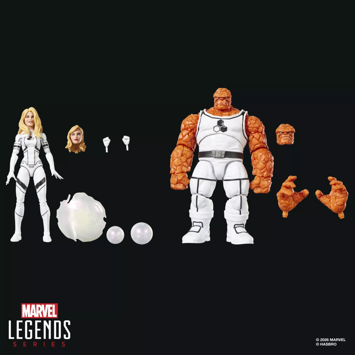 Marvel Legends Serie - Fantastici Quattro Fondazione Futuro - La Cosa e la Donna Invisibile