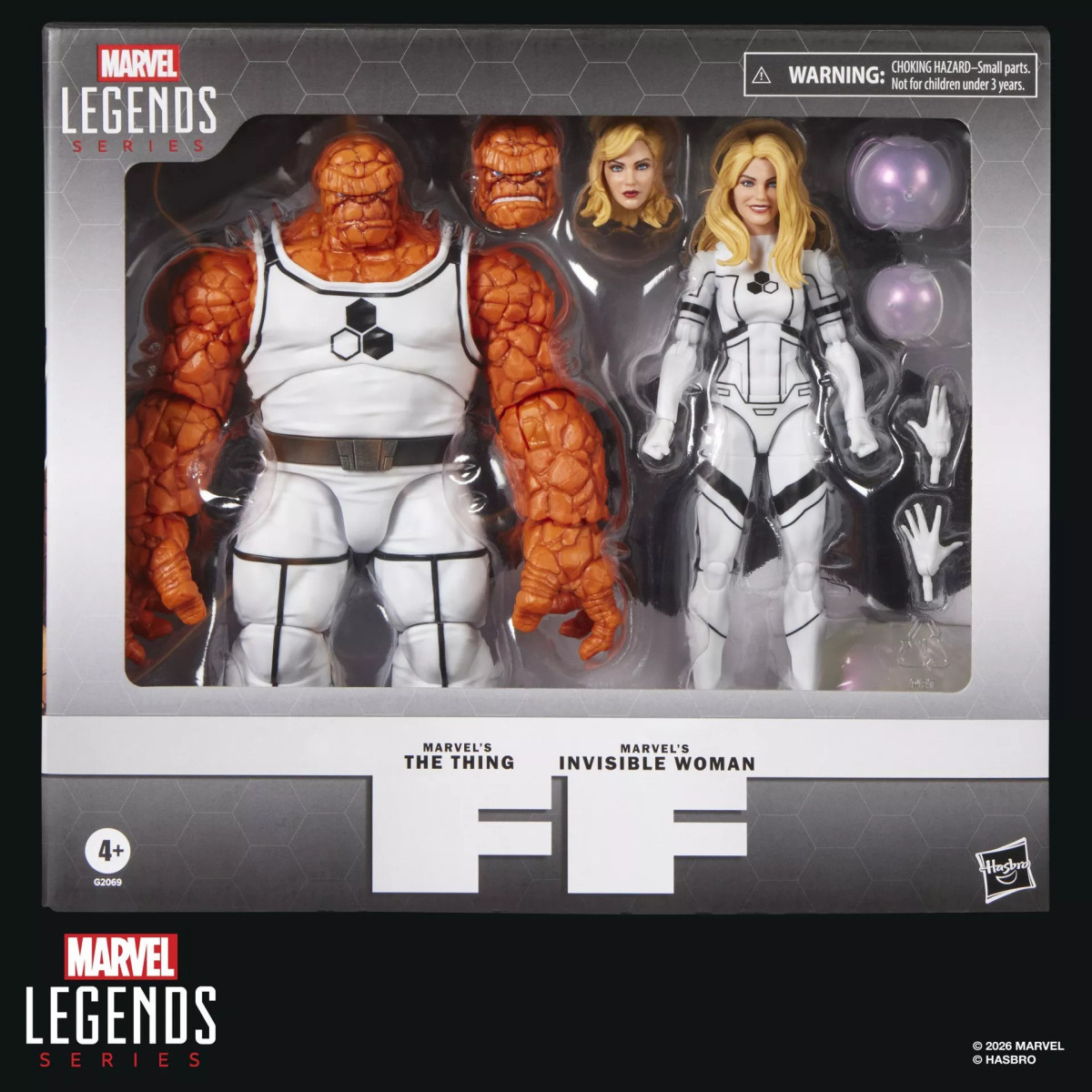 Marvel Legends Serie - Fantastici Quattro Fondazione Futuro - La Cosa e la Donna Invisibile