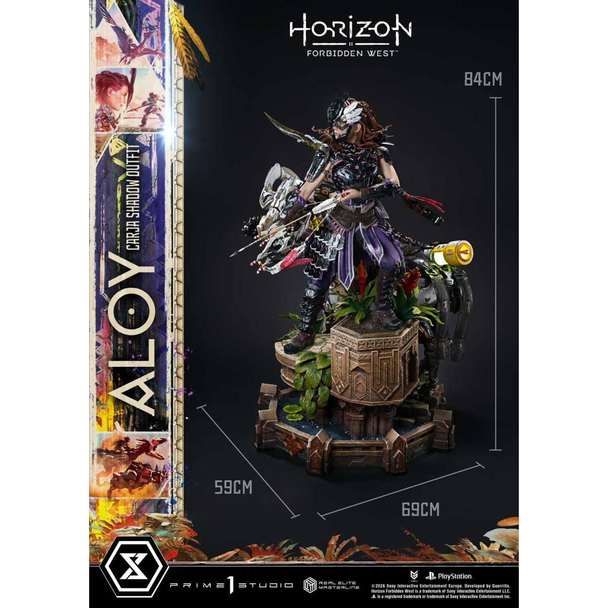 Prime 1 Studio - Aloy Carja Shadow Outfit DX Versione Bonus - Horizon Forbidden West Real Elite Masterline 1/3