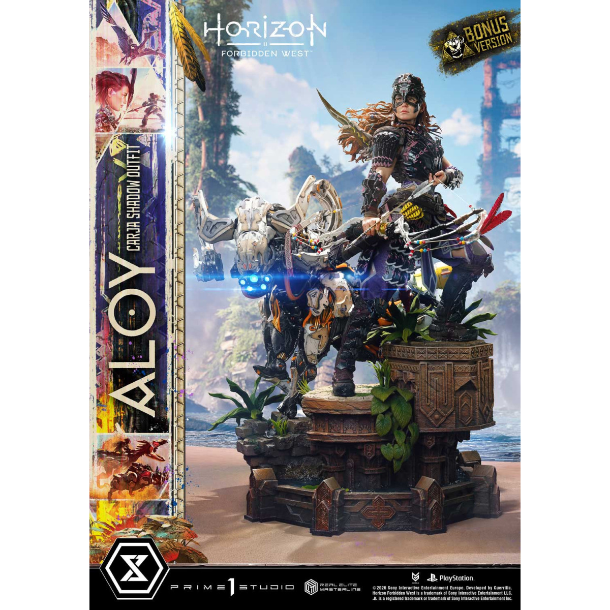 Prime 1 Studio - Aloy Carja Shadow Outfit DX Versione Bonus - Horizon Forbidden West Real Elite Masterline 1/3