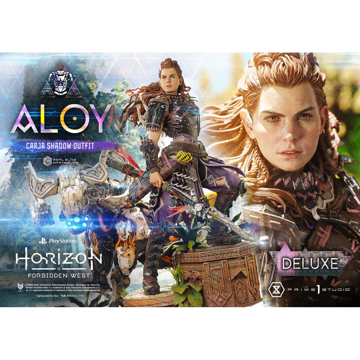 Prime 1 Studio - Aloy Carja Shadow Outfit DX Versione Bonus - Horizon Forbidden West Real Elite Masterline 1/3
