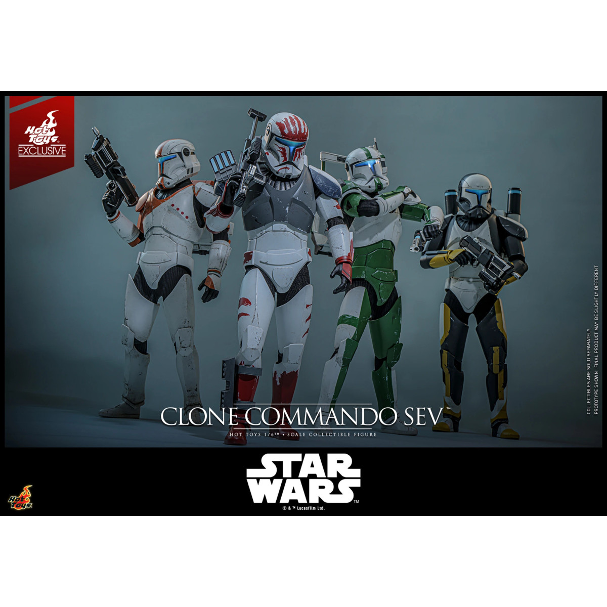 Hot Toys Star Wars - Clone Commando Sev - The Clone Wars 1/6 Esclusiva Hot Toys