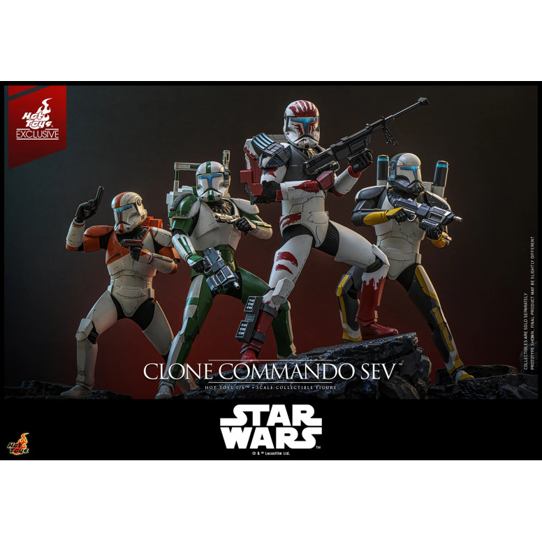 Hot Toys Star Wars - Clone Commando Sev - The Clone Wars 1/6 Esclusiva Hot Toys