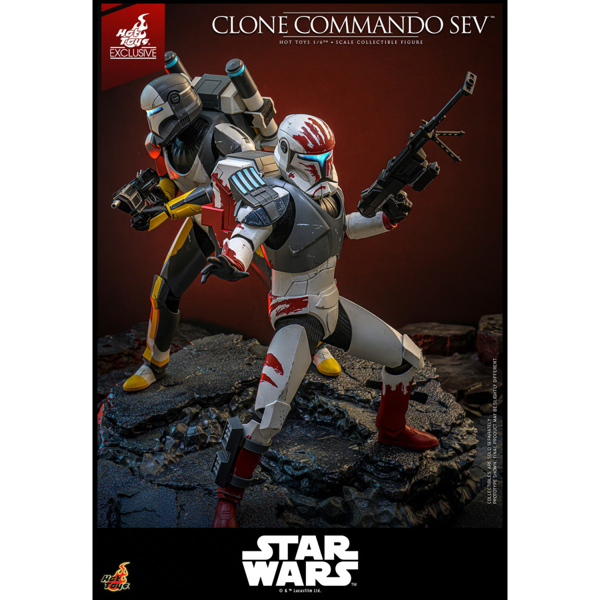 Hot Toys Star Wars - Clone Commando Sev - The Clone Wars 1/6 Esclusiva Hot Toys
