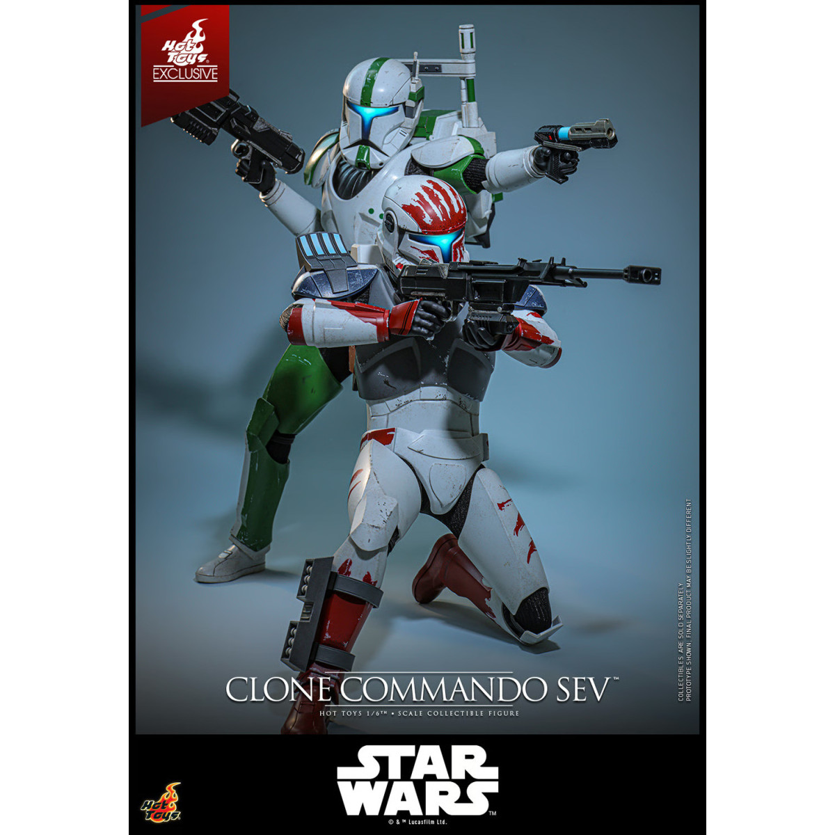 Hot Toys Star Wars - Clone Commando Sev - The Clone Wars 1/6 Esclusiva Hot Toys