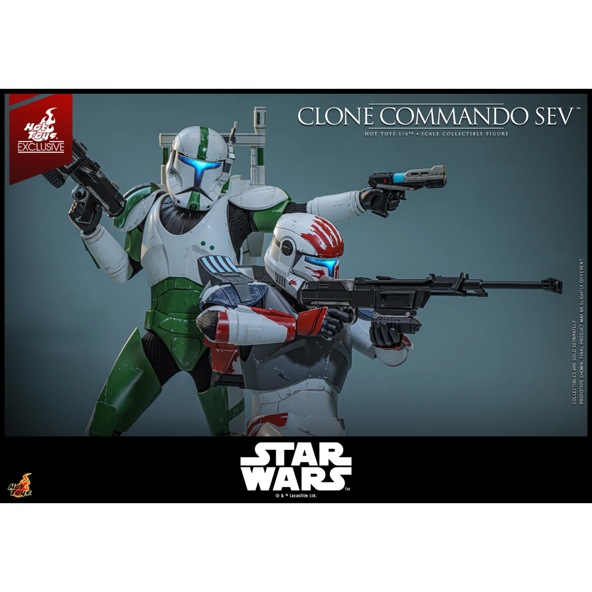 Hot Toys Star Wars - Clone Commando Sev - The Clone Wars 1/6 Esclusiva Hot Toys