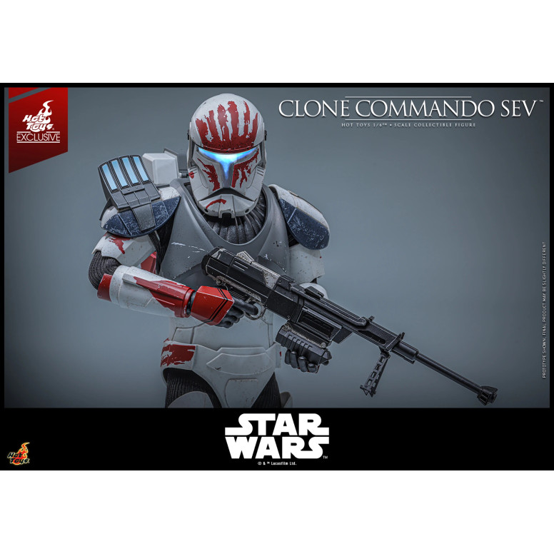 Hot Toys Star Wars - Clone Commando Sev - The Clone Wars 1/6 Esclusiva Hot Toys