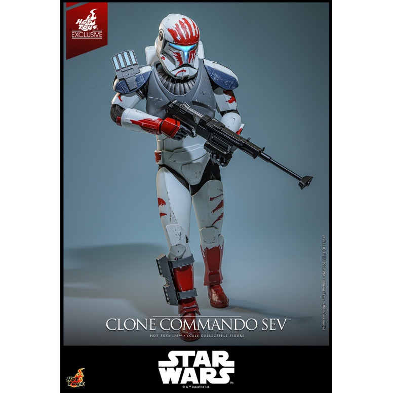 Hot Toys Star Wars - Clone Commando Sev - The Clone Wars 1/6 Esclusiva Hot Toys