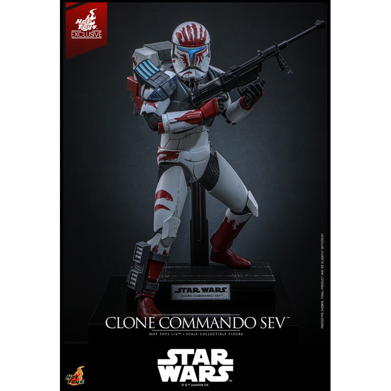 Hot Toys Star Wars - Clone Commando Sev - The Clone Wars 1/6 Esclusiva Hot Toys