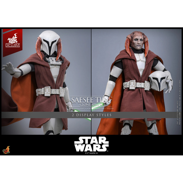 Hot Toys Star Wars - Saesee Tiin (Armatura dei Cloni) TMS 1/6 - Esclusiva Hot Toys The Clone Wars