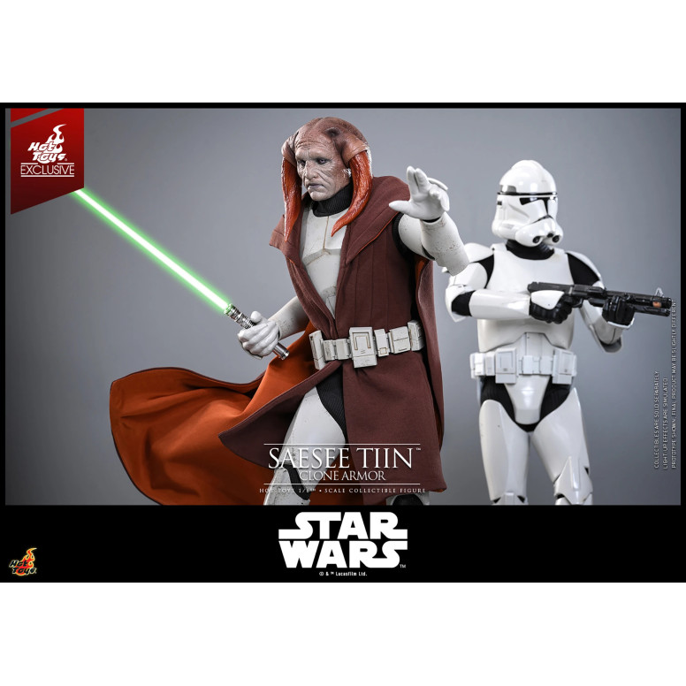 Hot Toys Star Wars - Saesee Tiin (Armatura dei Cloni) TMS 1/6 - Esclusiva Hot Toys The Clone Wars