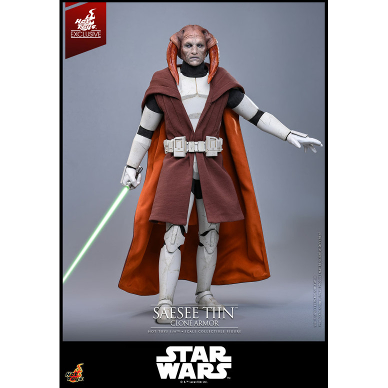 Hot Toys Star Wars - Saesee Tiin (Armatura dei Cloni) TMS 1/6 - Esclusiva Hot Toys The Clone Wars