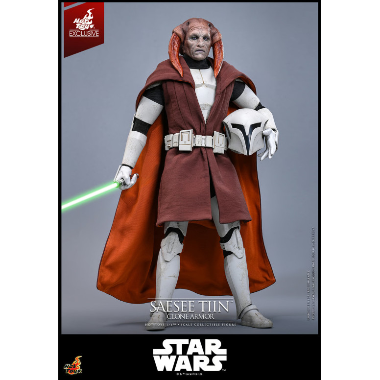 Hot Toys Star Wars - Saesee Tiin (Armatura dei Cloni) TMS 1/6 - Esclusiva Hot Toys The Clone Wars