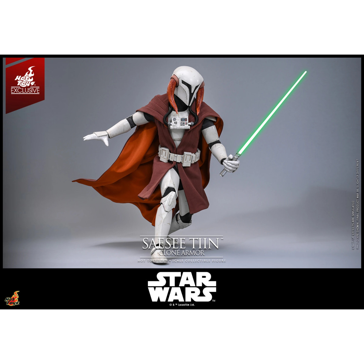 Hot Toys Star Wars - Saesee Tiin (Armatura dei Cloni) TMS 1/6 - Esclusiva Hot Toys The Clone Wars