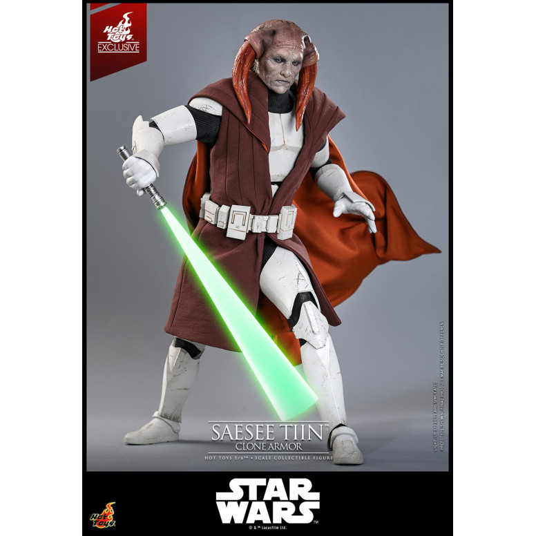 Hot Toys Star Wars - Saesee Tiin (Armatura dei Cloni) TMS 1/6 - Esclusiva Hot Toys The Clone Wars