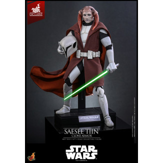 Hot Toys Star Wars - Saesee Tiin (Armatura dei Cloni) TMS 1/6 - Esclusiva Hot Toys The Clone Wars