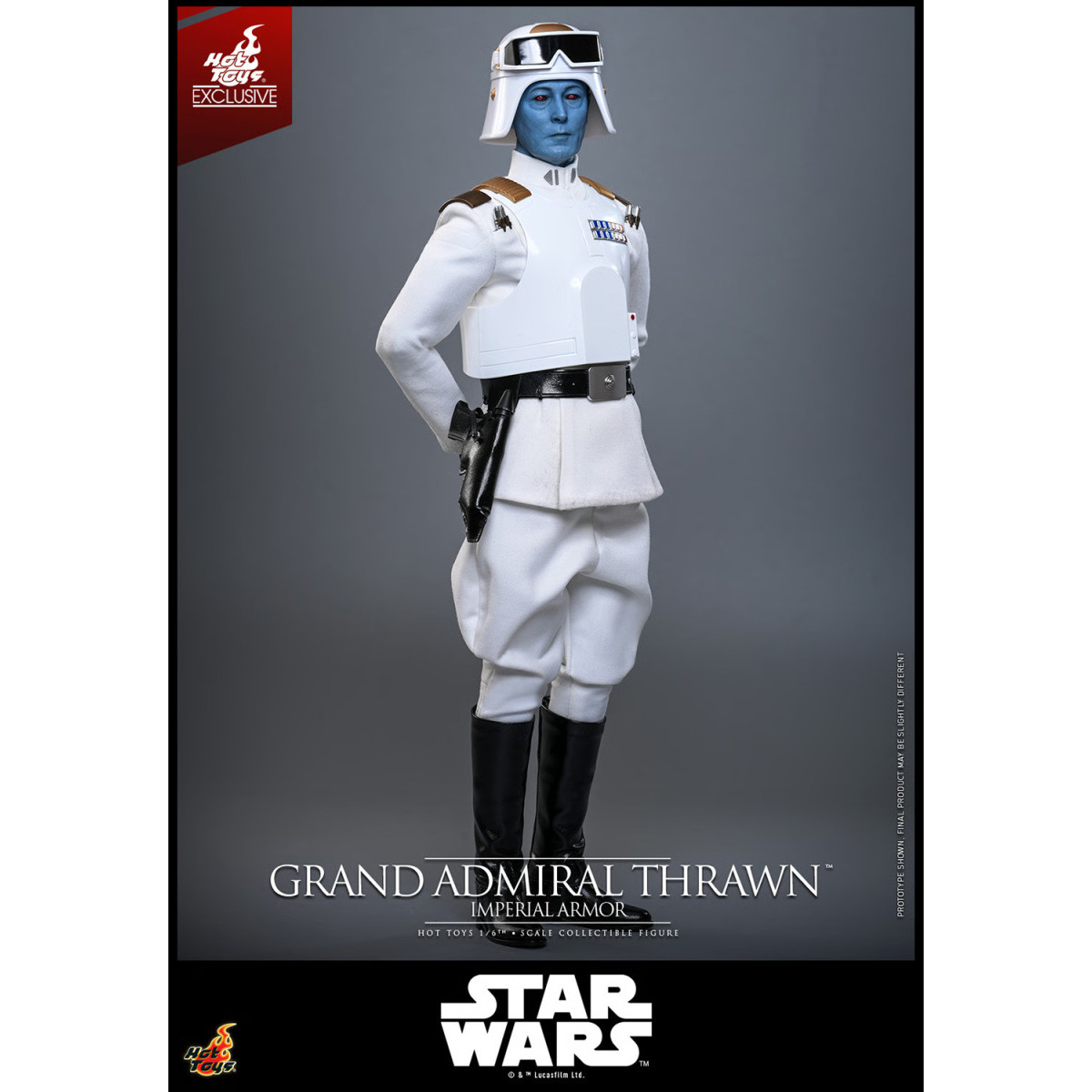 Hot Toys Star Wars - Grand'ammiraglio Thrawn (armatura imperiale) 1/6 - Ribelli - Esclusiva Hot Toys
