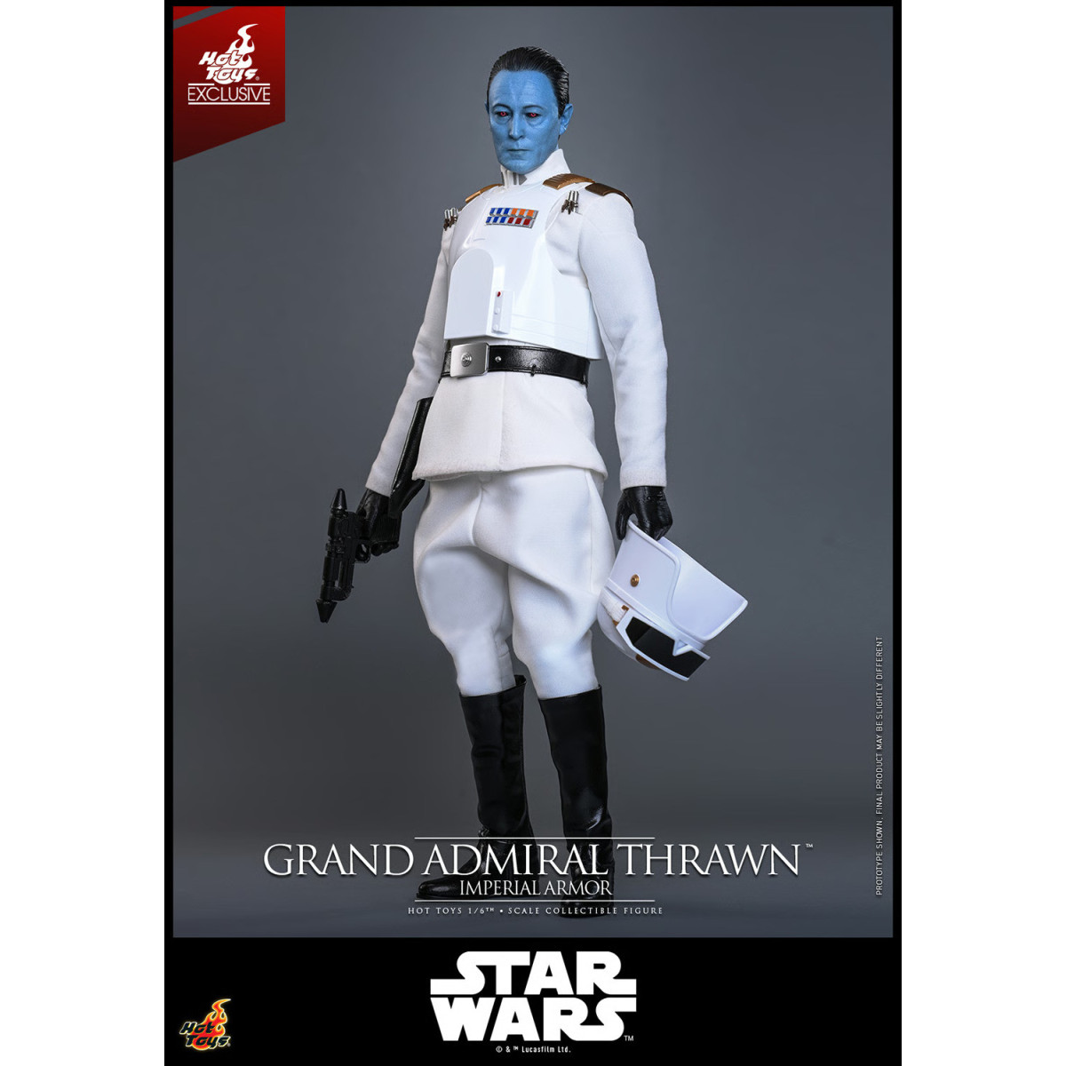 Hot Toys Star Wars - Grand'ammiraglio Thrawn (armatura imperiale) 1/6 - Ribelli - Esclusiva Hot Toys