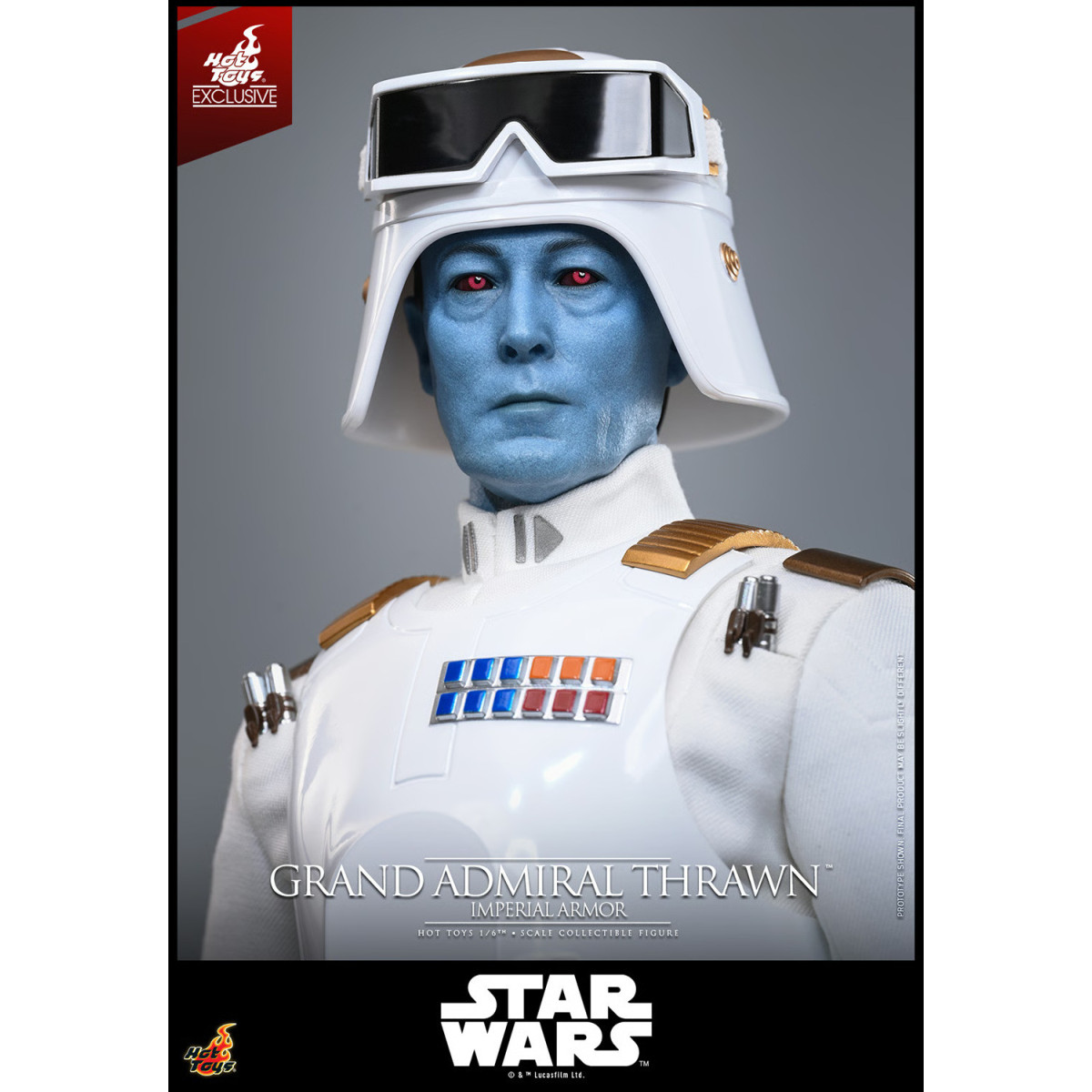 Hot Toys Star Wars - Grand'ammiraglio Thrawn (armatura imperiale) 1/6 - Ribelli - Esclusiva Hot Toys