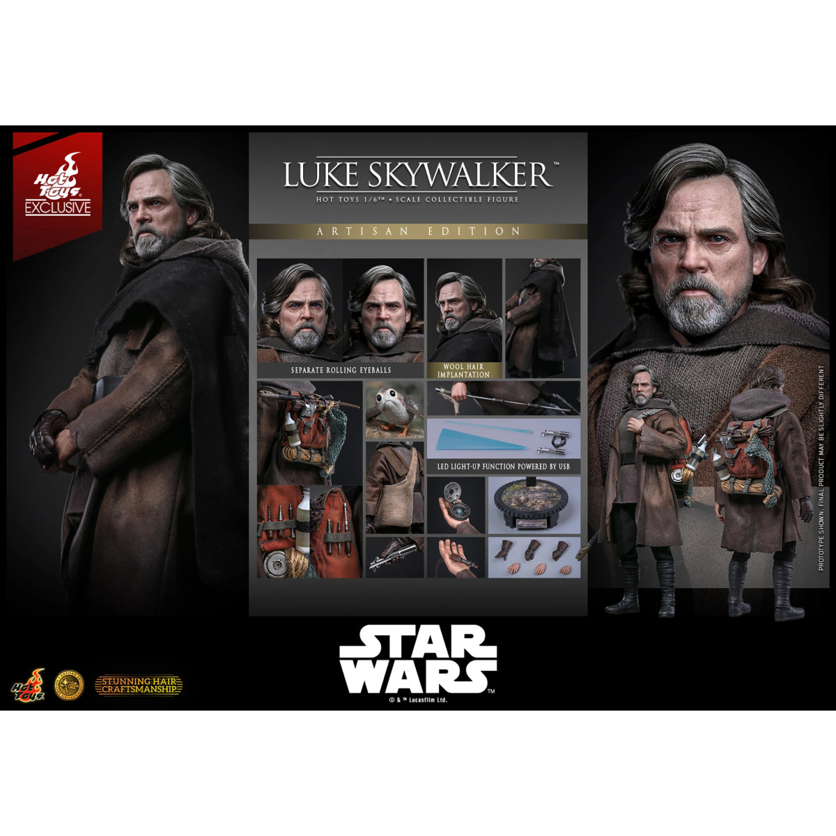 Hot Toys Star Wars - Luke Skywalker (Artisan Editon) MMS 1/6 - Gli ultimi Jedi Hot Toys Exclusive