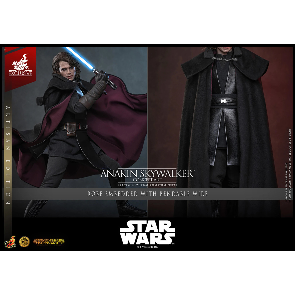 Hot toys Star Wars: Anakin Skywalker (Concept Art Version) (Artisan Edition) MMS 1/6 - Esclusiva Hot Toys