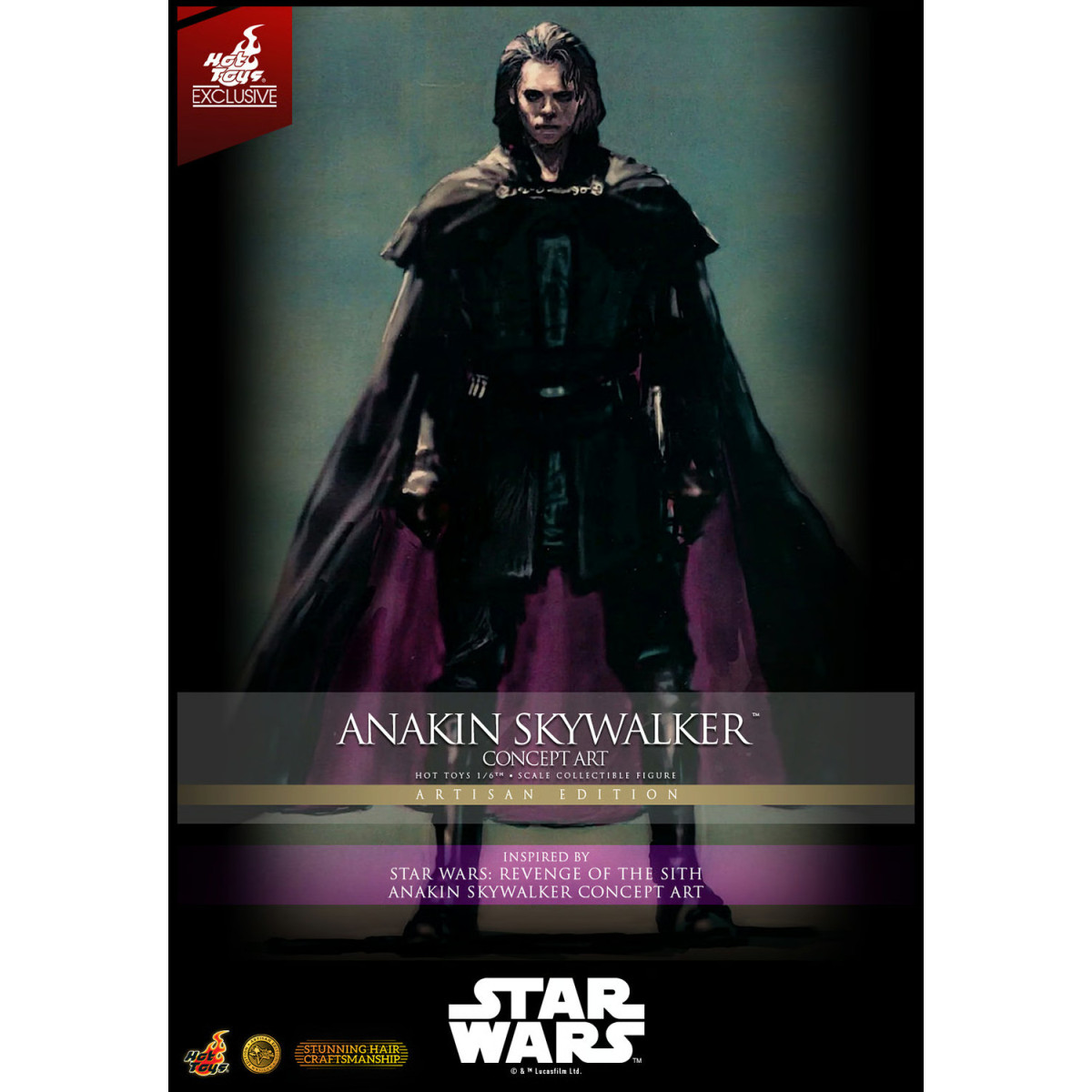 Hot toys Star Wars: Anakin Skywalker (Concept Art Version) (Artisan Edition) MMS 1/6 - Esclusiva Hot Toys