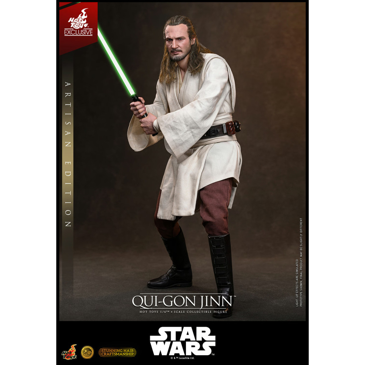 Hot Toys Star Wars La minaccia fantasma - Qui-Gon Jinn (edizione artigianale) 1/6 MMS881