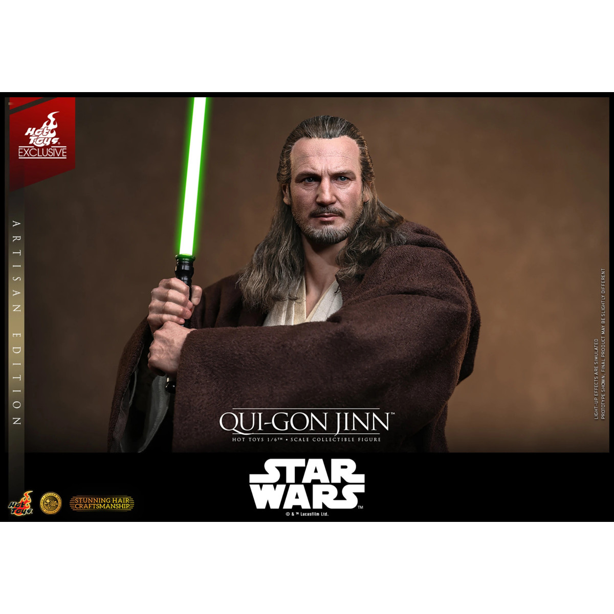 Hot Toys Star Wars La minaccia fantasma - Qui-Gon Jinn (edizione artigianale) 1/6 MMS881