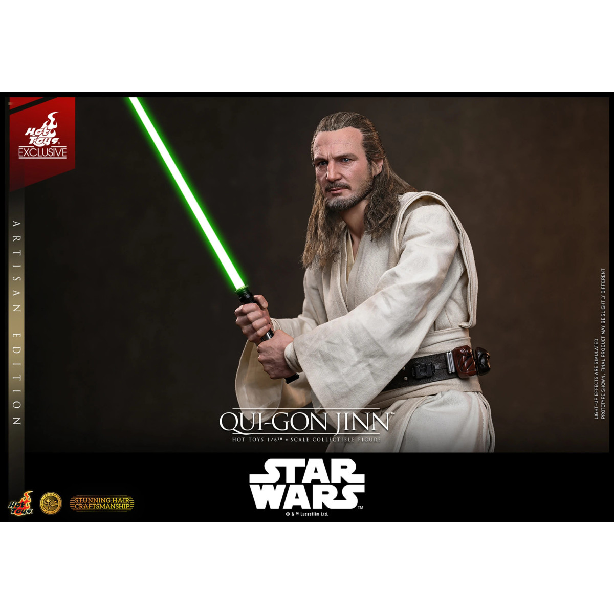 Hot Toys Star Wars La minaccia fantasma - Qui-Gon Jinn (edizione artigianale) 1/6 MMS881