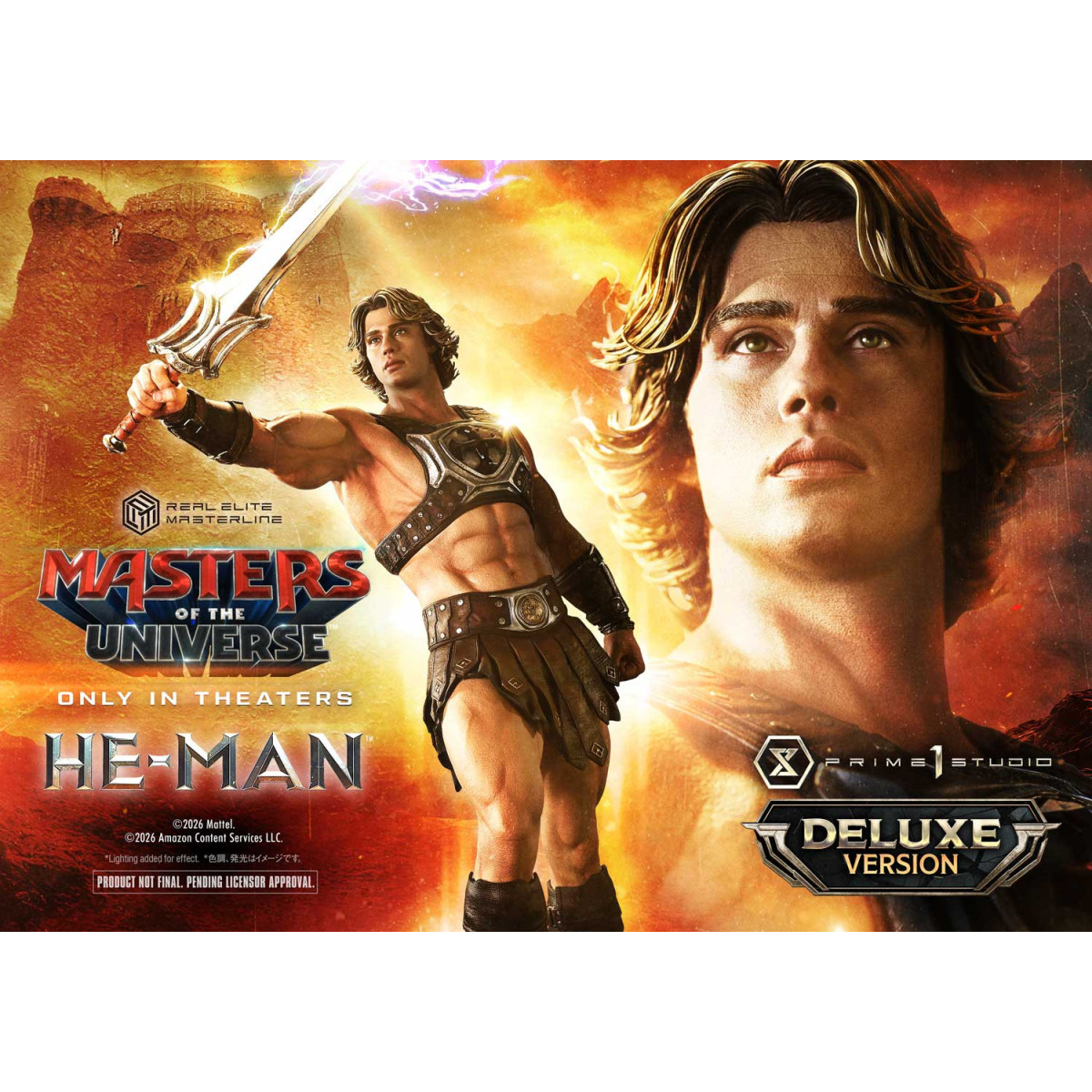Prime 1 Studio - He-Man Deluxe Versione Bonus - Masters of the Universe (2026) Real Elite Masterline 1/3