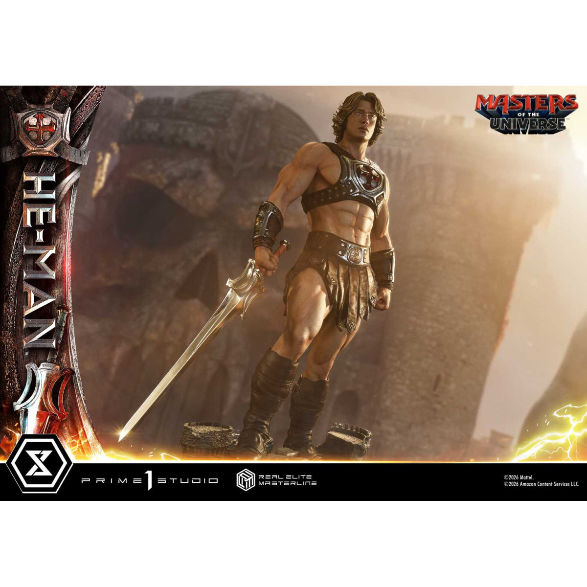 Prime 1 Studio - He-Man Deluxe Versione Bonus - Masters of the Universe (2026) Real Elite Masterline 1/3