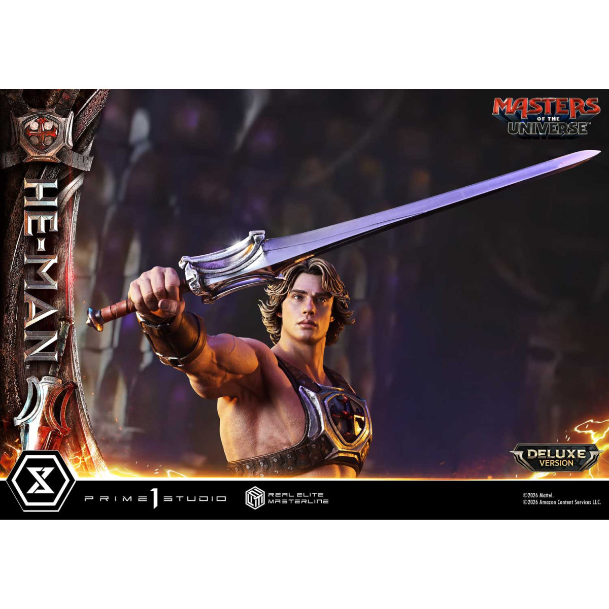 Prime 1 Studio - He-Man Deluxe Versione Bonus - Masters of the Universe (2026) Real Elite Masterline 1/3