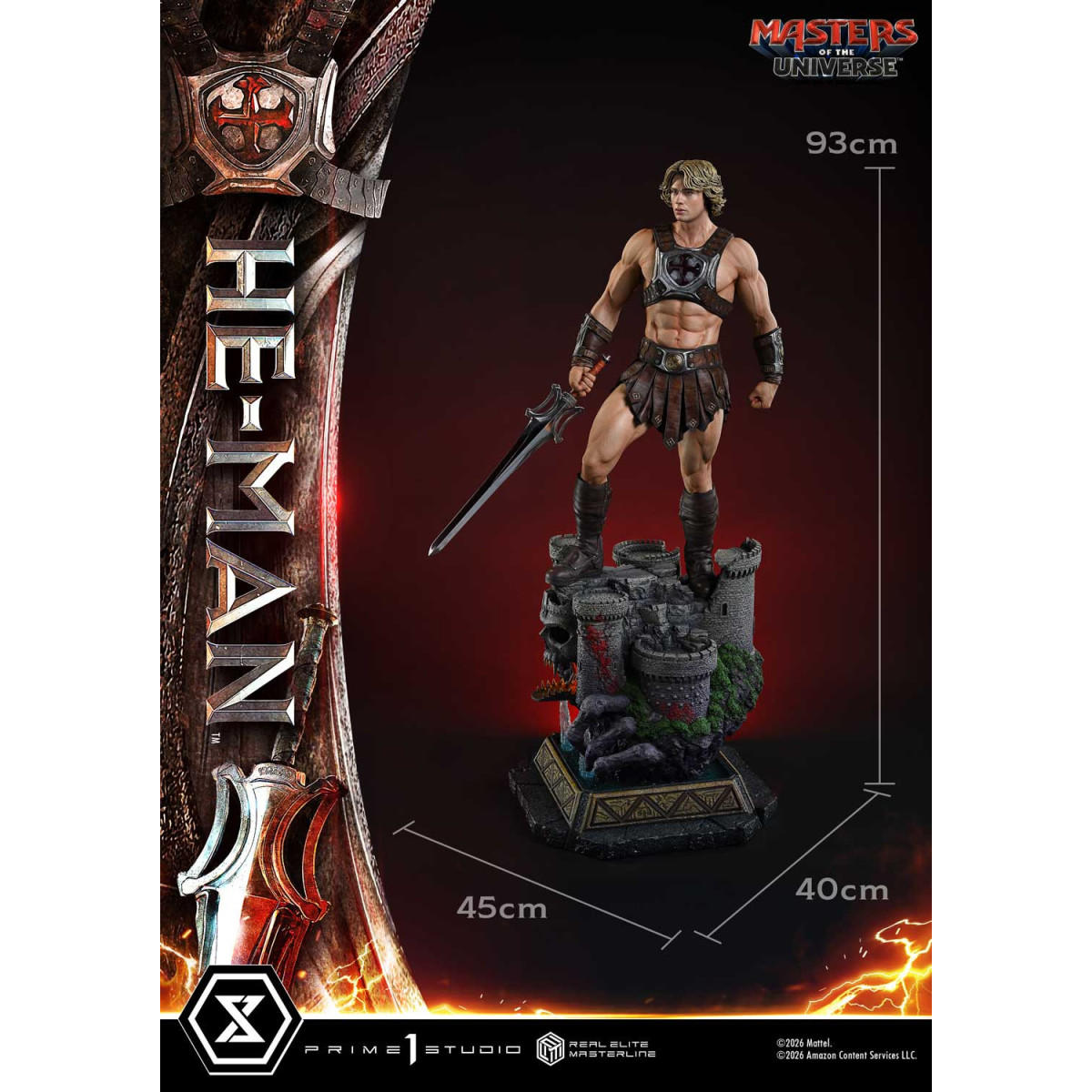 Prime 1 Studio - He-Man Deluxe Versione Bonus - Masters of the Universe (2026) Real Elite Masterline 1/3