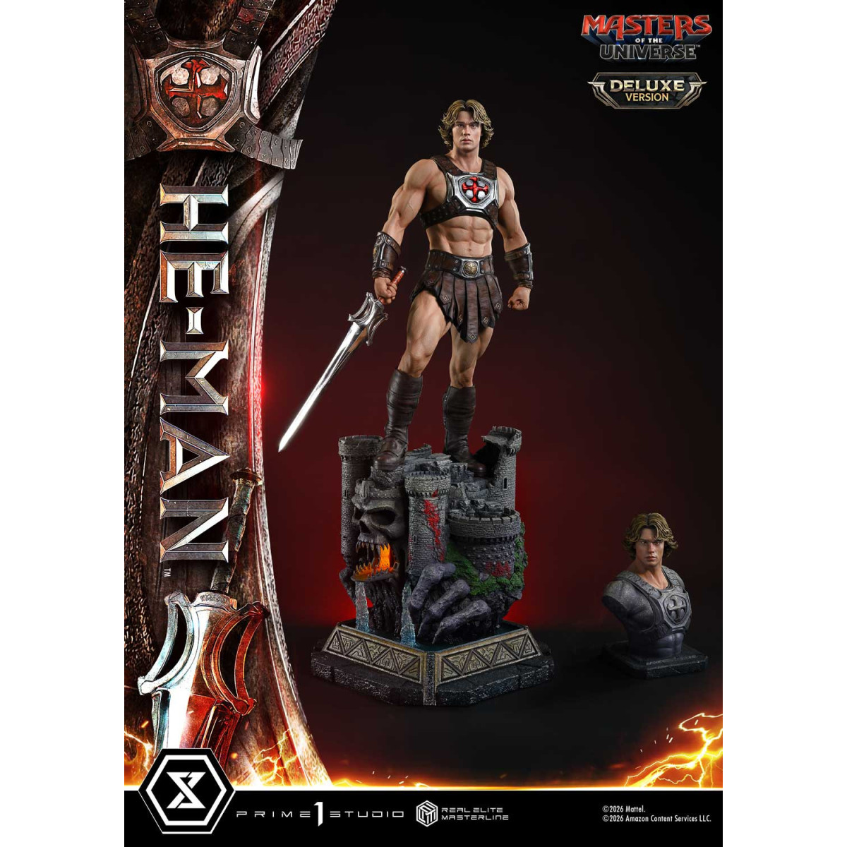 Prime 1 Studio - He-Man Deluxe Versione Bonus - Masters of the Universe (2026) Real Elite Masterline 1/3