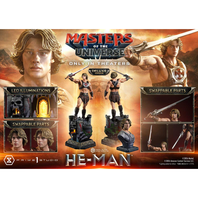 Prime 1 Studio - He-Man Deluxe Versione Bonus - Masters of the Universe (2026) Real Elite Masterline 1/3