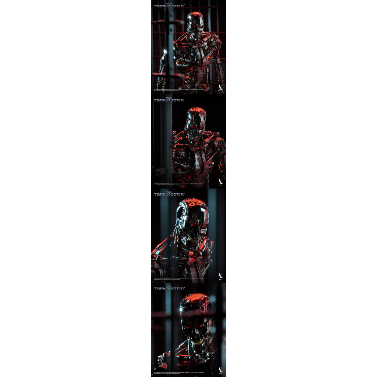 INART - Endoscheletro T-800 - Figurina da collezione in scala 1/6 - The Terminator