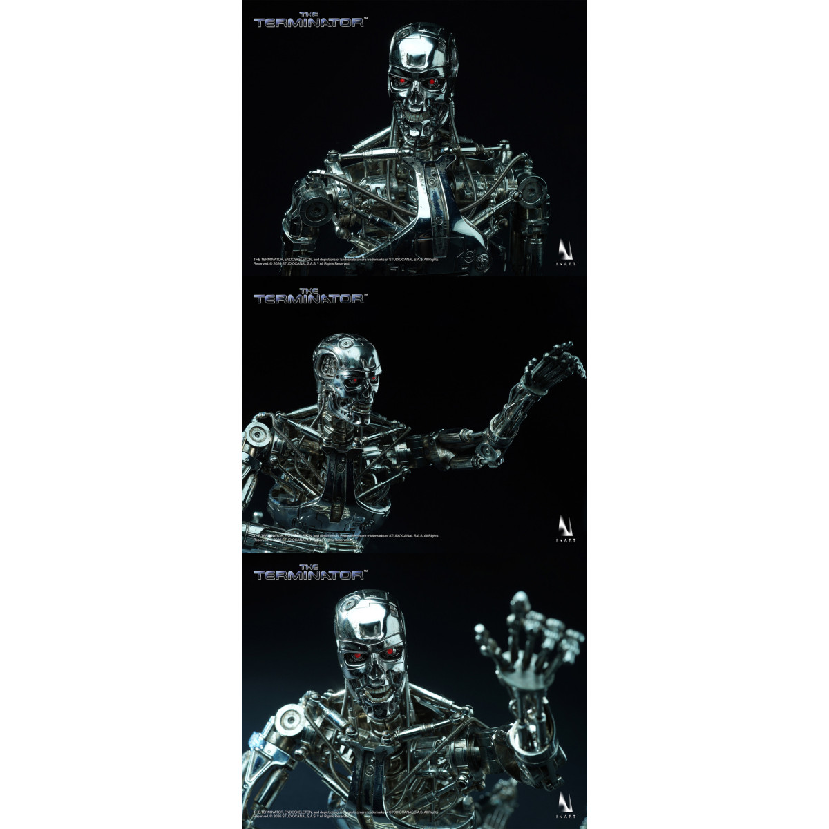 INART - Endoscheletro T-800 - Figurina da collezione in scala 1/6 - The Terminator
