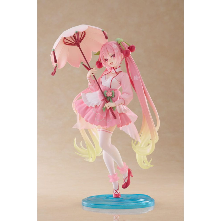 Taito AMP Fig - Hatsune Miku - SAKURA MIKU LANTERN VER. Figurina