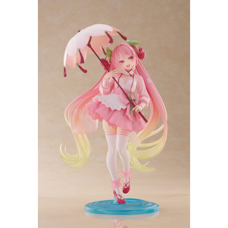 Taito AMP Fig - Hatsune Miku - SAKURA MIKU LANTERN VER. Figurina