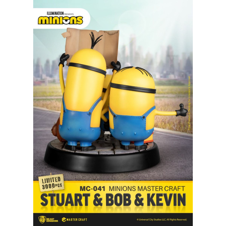 Beast Kingdom Illuminazione - Master Craft Stuart, Bob e Kevin - Minions