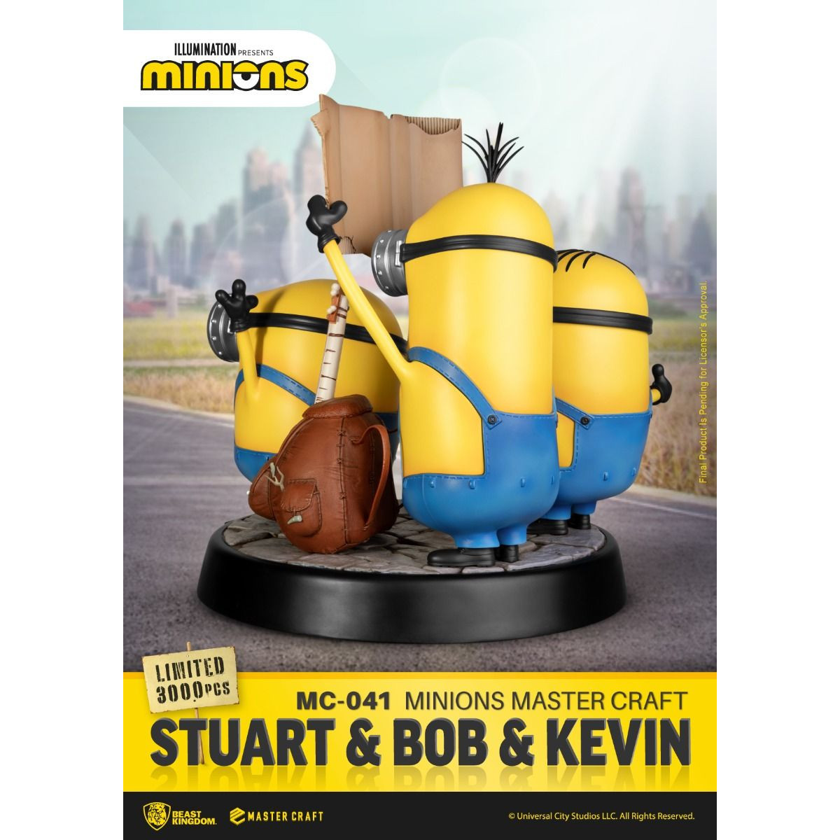 Beast Kingdom Illuminazione - Master Craft Stuart, Bob e Kevin - Minions