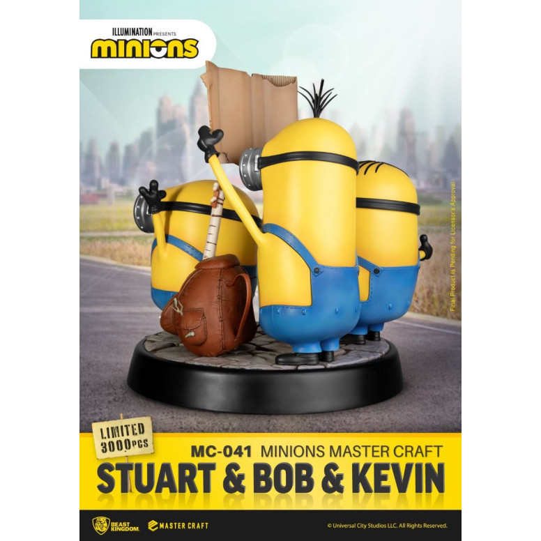 Beast Kingdom Illuminazione - Master Craft Stuart, Bob e Kevin - Minions