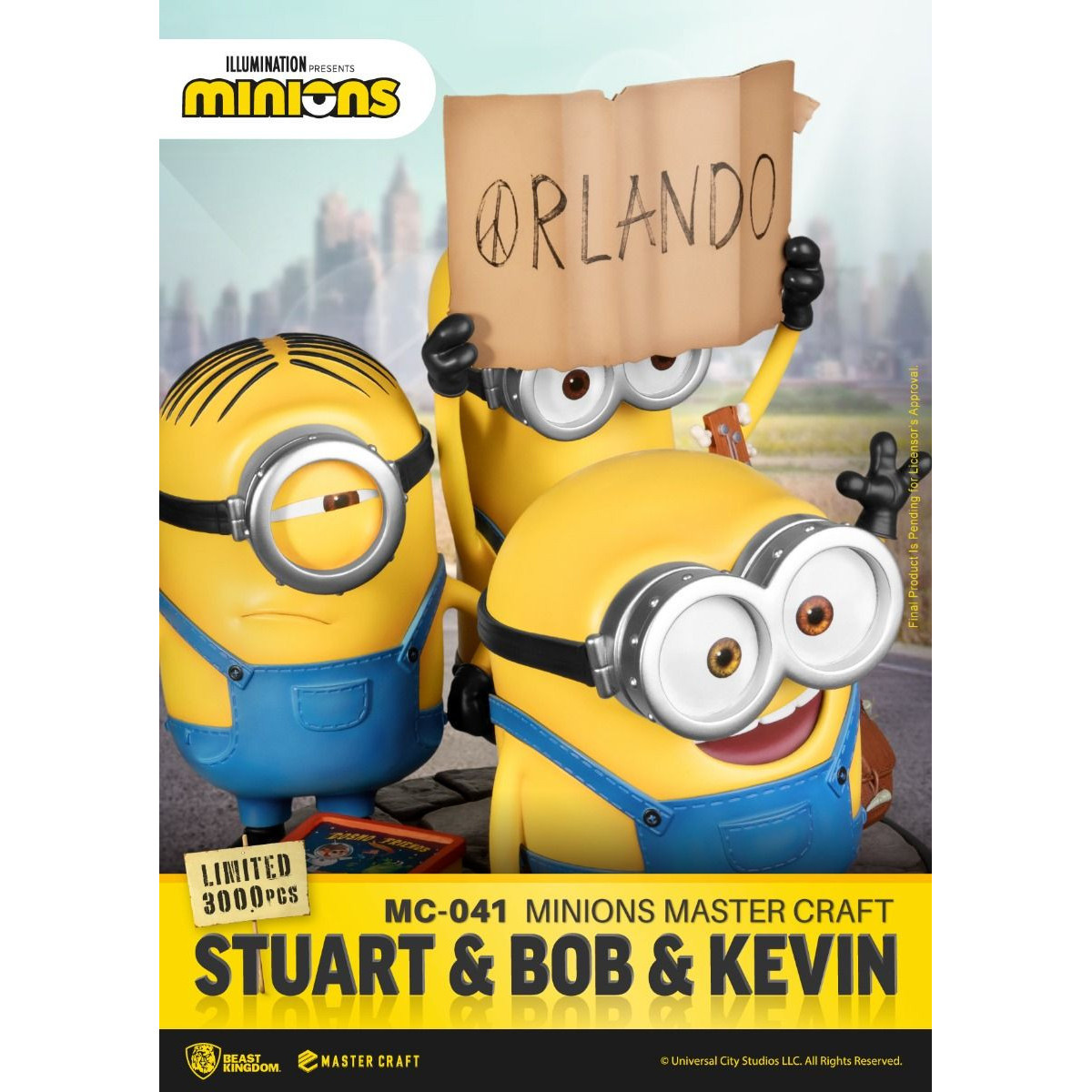 Beast Kingdom Illuminazione - Master Craft Stuart, Bob e Kevin - Minions