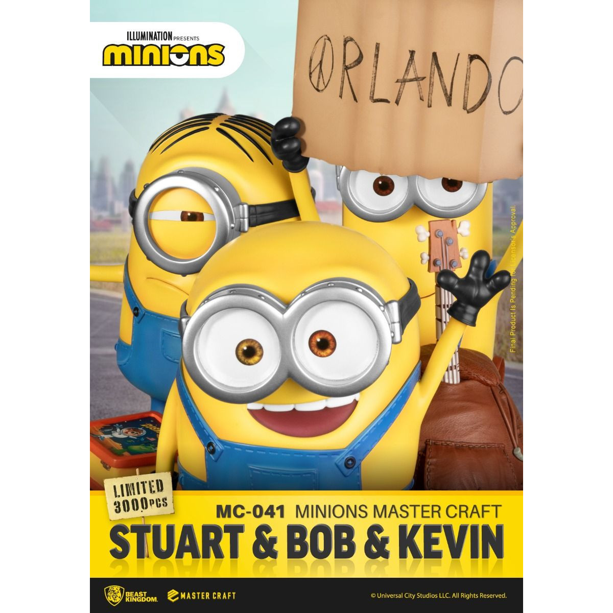 Beast Kingdom Illuminazione - Master Craft Stuart, Bob e Kevin - Minions