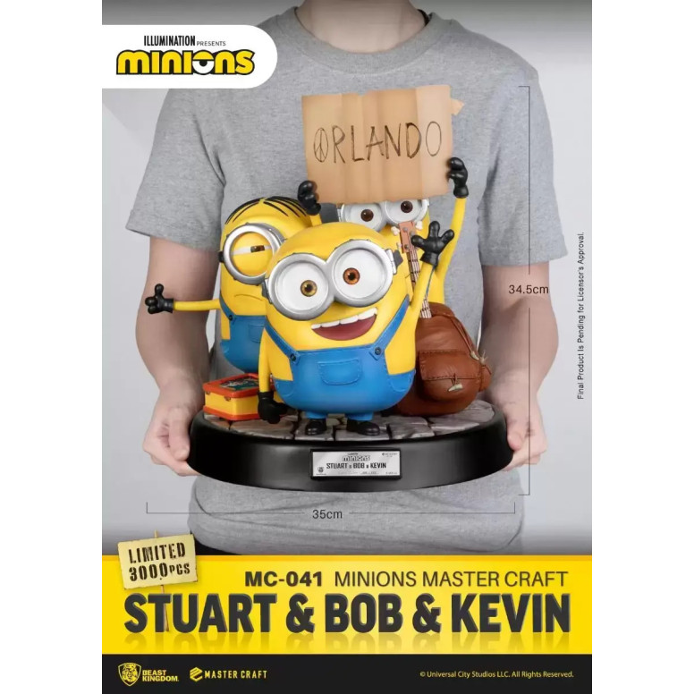 Beast Kingdom Illuminazione - Master Craft Stuart, Bob e Kevin - Minions